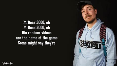 Not corrupt, its all to entertain Chorus Thats Mr Beast Youve heard, going viral over the world. . Mrbeast lyrics